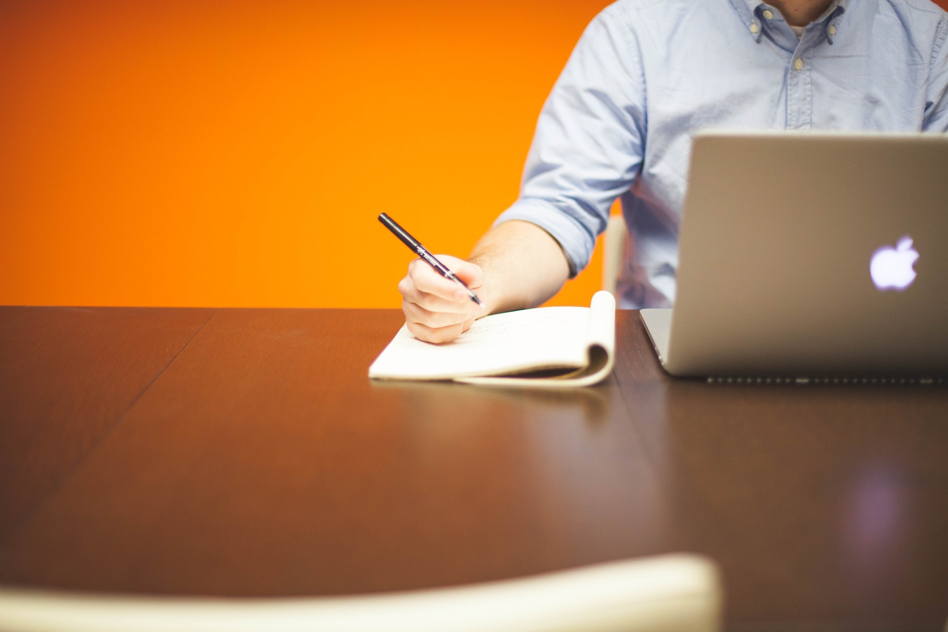 Entrepreneur at His Desk